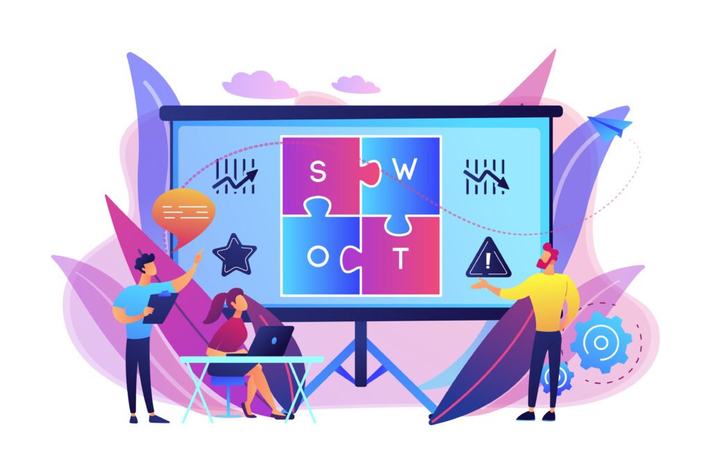 Three employees work with Chronaiv5 experts to develop collaboration strategies for every team’s needs
