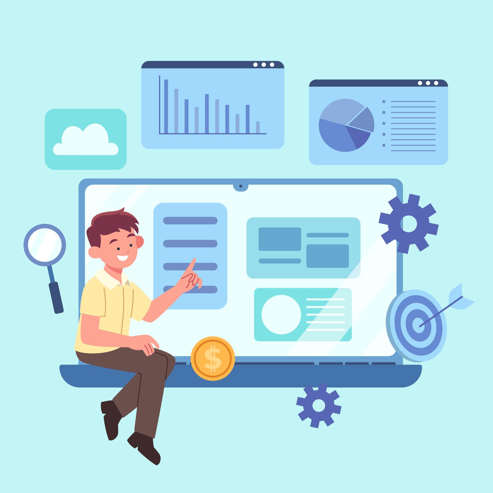 One guy uses Cloud-Based Project Management Platforms to manage tasks, chats, and updates in one place